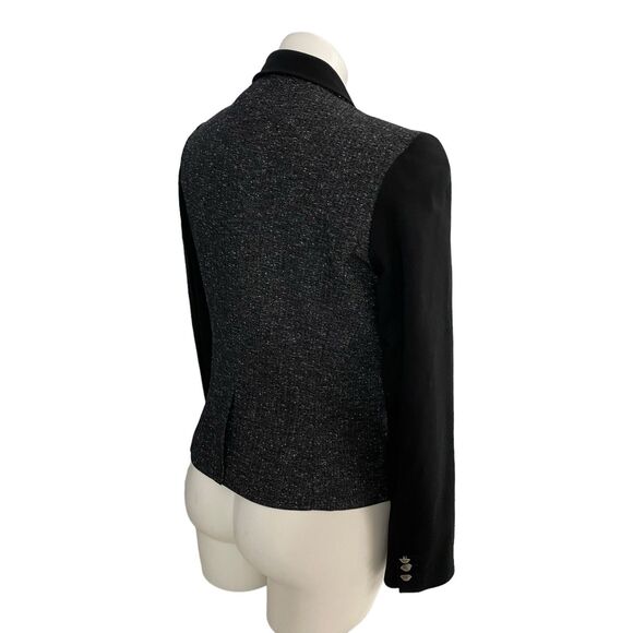 Jessica Simpson Blazer Womens 7/8 Black Colorblock Work Office Jacket Corpcore - Picture 4 of 16